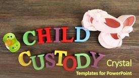  Presentation with battle - Audience pleasing presentation design consisting of regarding child-custody and family backdrop and a tawny brown colored foreground