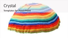  Presentation with rasta - Beautiful slides featuring reggae - rainbow rasta cap isolated backdrop and a white colored foreground