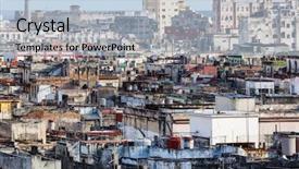  Presentation with regional development - Colorful slide set enhanced with regional development - old havana with a view backdrop and a light blue colored foreground