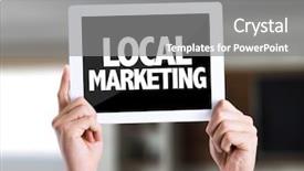  Presentation with regional development - Audience pleasing presentation theme consisting of regional development - tablet pc with text local backdrop and a gray colored foreground