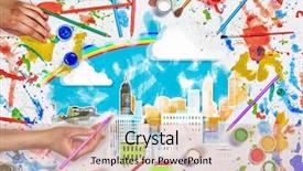  Presentation with regional development - Amazing theme having regional development - top view of people hands backdrop and a coral colored foreground