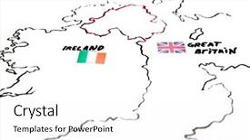  Presentation with dispute - Amazing slides having regional economics - map of ireland and united backdrop and a white colored foreground