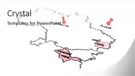  Presentation with ukraine - Colorful PPT theme enhanced with regional economics - map of ukraine and russia backdrop and a white colored foreground