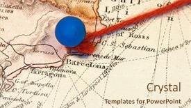  Presentation with map vintage - PPT theme enhanced with regional planning - vintage 1907 copyright - expired background and a cream colored foreground