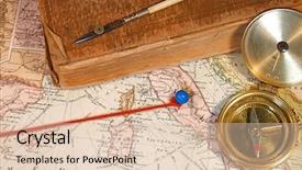  Presentation with destination - Colorful slide deck enhanced with regional planning - vintage 1907 copyright - expired backdrop and a lemonade colored foreground