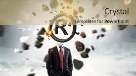  Presentation with understand a concept - Colorful PPT theme enhanced with copyright - copyrighting concept backdrop and a coral colored foreground