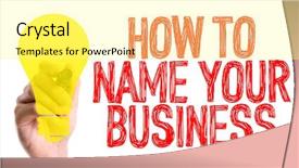  Presentation with name - PPT layouts having word how to name background and a blonde colored foreground