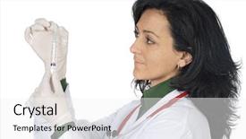  Presentation with floral border over white - Presentation design having registered nurse - attractive lady doctor background and a white colored foreground