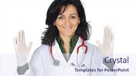  Presentation with floral border over white - Slides consisting of registered nurse - attractive lady doctor background and a  colored foreground