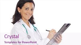  Presentation with floral border over white - Cool new presentation design with registered nurse - attractive lady doctor backdrop and a sky blue colored foreground