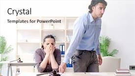  Presentation with divorce - Colorful presentation theme enhanced with registry - young family in marriage divorce backdrop and a white colored foreground