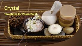  Presentation with health - Beautiful PPT theme featuring reglage en aviron - health spa setting on mat backdrop and a  colored foreground