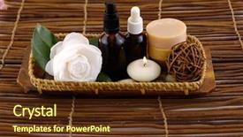  Presentation with health wellbeingbalance - PPT theme consisting of reglage en aviron - health spa setting on mat background and a  colored foreground