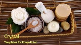  Presentation with health - Presentation theme with reglage en aviron - health spa setting on mat background and a  colored foreground