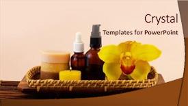  Presentation with health - Colorful presentation enhanced with reglage en aviron - health spa setting on mat backdrop and a  colored foreground