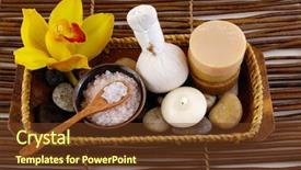  Presentation with health - Amazing PPT theme having reglage en aviron - health spa setting on mat backdrop and a  colored foreground