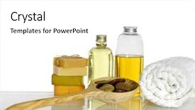  Presentation with health - PPT theme with reglage en aviron - health spa setting on soft background and a  colored foreground