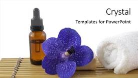  Presentation with blue spa - Beautiful slides featuring reglage en aviron - health spa setting towel blue backdrop and a white colored foreground