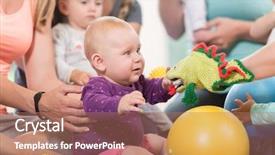  Presentation with pregnant mother fetus women - PPT theme having regression - young women in mother background and a coral colored foreground