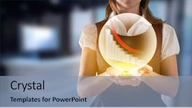  Presentation with room - Beautiful theme featuring regression analysis - businesswoman presenting against modern room backdrop and a light blue colored foreground