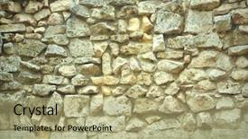  Presentation with brick wall texture - Theme featuring regular templates - grunge brick-wall texture background and a mint green colored foreground