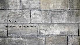  Presentation with brick wall - Theme having garden tools isolated on white background and a light gray colored foreground