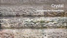  Presentation with old brick wall texture - Audience pleasing presentation theme consisting of regular templates - old brick wall for background backdrop and a gray colored foreground