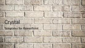  Presentation with wall - PPT theme featuring portrait of a senior woman with megaphone background background and a coral colored foreground