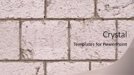  Presentation with white brick - PPT theme consisting of regular templates - white brick background background and a  colored foreground