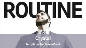  Presentation with business training - Beautiful presentation featuring regular training - business man with the text backdrop and a gray colored foreground