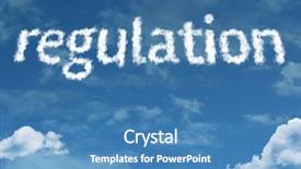  Presentation with sky blue - PPT layouts consisting of regulation cloud word background and a teal colored foreground