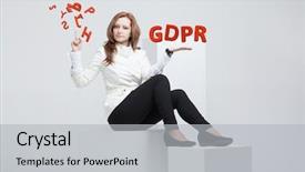  Presentation with data protection - Amazing PPT layouts having regulation the protection of personal backdrop and a  colored foreground