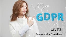  Presentation with data protection - Cool new PPT layouts with regulation the protection of personal backdrop and a light gray colored foreground