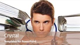  Presentation with administration - Amazing presentation theme having regulatory - manager in the stress backdrop and a coral colored foreground