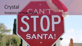  Presentation with stop - PPT theme with regulatory - stop sign red stop sign background and a violet colored foreground