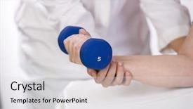  Presentation with rehab - PPT theme having rehab for an elbow background and a light gray colored foreground