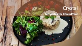  Presentation with vanilla ice cream fresh - Beautiful PPT theme featuring rehidration - risotto with fresh cream salted backdrop and a  colored foreground