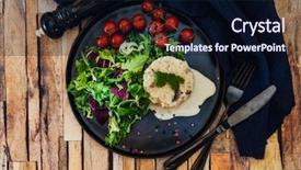  Presentation with vanilla ice cream fresh - Beautiful slide deck featuring rehidration - risotto with fresh cream salted backdrop and a  colored foreground