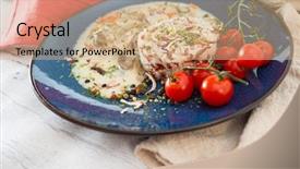  Presentation with cream - Amazing theme having rehidration - risotto with fresh cream salted backdrop and a  colored foreground