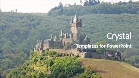  Presentation with castle - Colorful PPT layouts enhanced with reichsburg castle cochem rhineland-palatinate backdrop and a  colored foreground