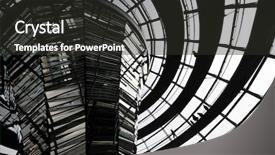  Presentation with science interstellar spaceship dome - Beautiful PPT theme featuring reichstag dome in berlin germany backdrop and a  colored foreground