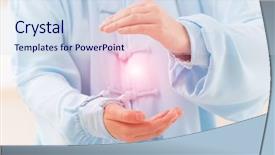  Presentation with reiki - Presentation theme consisting of reiki wearing professional original chinese background and a sky blue colored foreground