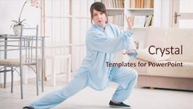  Presentation with tai chi - Beautiful theme featuring reiki wearing professional original chinese backdrop and a lemonade colored foreground