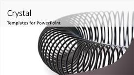  Presentation with dna helix binary code - Colorful presentation design enhanced with reilience - black helix backdrop and a white colored foreground