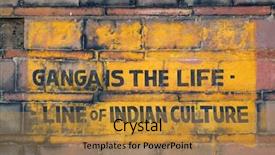  Presentation with indian culture - Colorful presentation enhanced with reincarnation - ganga is the life-line backdrop and a gold colored foreground