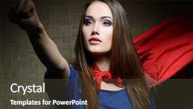  Presentation with woman world - Presentation theme featuring reincarnation - young pretty woman opening her background and a tawny brown colored foreground