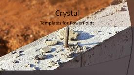  Presentation with building foundation - Cool new presentation design with reinforcing a concrete foundation backdrop and a red colored foreground