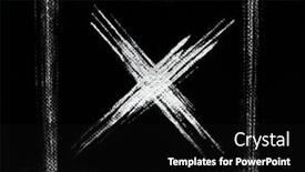  Presentation with black cross - Colorful slide deck enhanced with rejection-symbol-white-square-frame backdrop and a black colored foreground