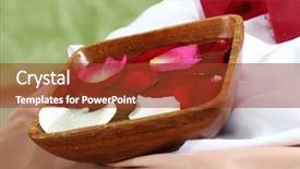  Presentation with chronicobstructive pulmonary disease related pict - Theme featuring related objects in spa salon background and a  colored foreground