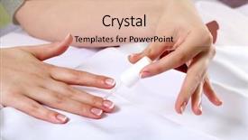  Presentation with spa salon - Theme consisting of related objects in spa salon background and a  colored foreground